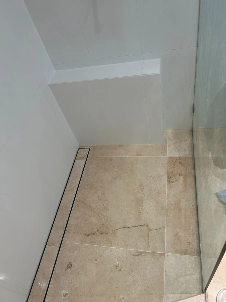 Grey shower and hob restoration