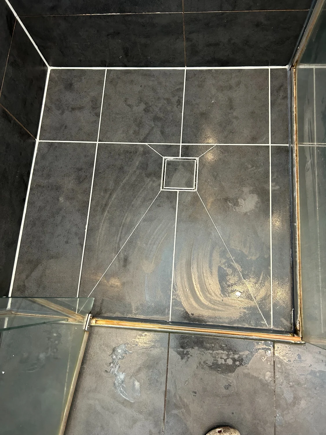 Shower before restoration